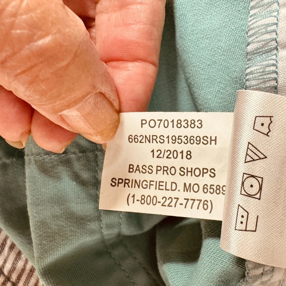 Set of 2 Natural Reflections Cotton Shorts, Size‎ 8, Aqua & Lavender 5